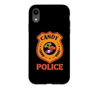 Hülle für iPhone XR Candy Police Lustiges Halloween-Party-Kostüm Eltern Mama Papa