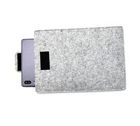 Hülle für Tablet 7 Zoll Pc Notebook Laptop eBook iPad Tab Book Cover Schutz Slim Case Klettverschluss Filz Laptoptasche Ultrabook (Hellgrau)