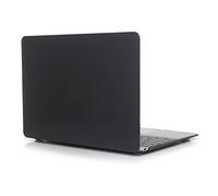 Hülle Kompatibel mit MacBook 12 Zoll A1534, transparente Hartschale Schutzhülle für MacBook 12 Zoll mit Retina-Display (Modell A1534, Release 2017 2016 2015), Schwarz
