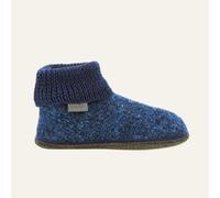 Hüttenschuh aus 100% Schurwolle Wool Venture High für Damen & Herren in 4 Farben | Farbe blau Größe 40 40