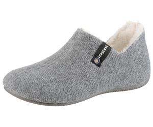 Hüttenschuhe VERBENAS "Yoi Gales", Damen, Gr. 40, Warmfutter, grau, Textil, meliert, Schuhe Hausschuh Pantoffeln Plüsch Hausschuh, Hausschuh, Homeslipper, Schlupfschuh mit kuscheligem Warmfutter (5929