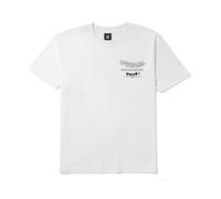 HUF Marvel Spider-Man T-Shirts für Herren, grafische T-Shirts, übergroße Baumwoll-Shirts, Streetwear, Comic-Fan-Bekleidung, Weiss/opulenter Garten, Large