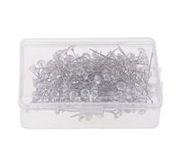 HUFFA 100/200 x Sparkle Diamond Pins Crystal Head End Hochzeit Corsage Boutonniere Blumenstrauß Pins mit Box (Size : 200pcs 38x6mm)