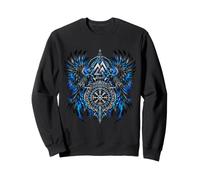 Hugin & Munin die Raben Odins Wikinger Kelten Valhalla Rabe Sweatshirt