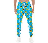 HUGLAZY 80er-/90er-Jahre-Sweathose für Herren, Retro, Workout-Hose, Vintage, athletische Hose, lustige Jogginghose, Party-Outfit, lässige Trainingshose, Ente, Groß