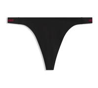 String HUGO UNDERWEAR "HUGO ID", Damen, Gr. L, schwarz (schwarz 001), Jersey, Obermaterial: 93% Baumwolle, 7% Elasthan, körpernah, Unterhosen String (46068343-L) schwarz 001