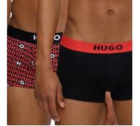 HUGO 2P Brother Trunk Schwarz/Rot Baumwolle X-Large Herren