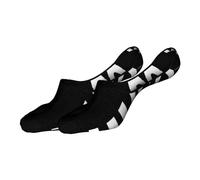 Sneakersocken HUGO UNDERWEAR "2P INVISIBLE W", Damen, Gr. 35-36, schwarz (schwarz 001), Baumwollmischung, kontrastfarbene Details, unifarben, elastisch, Socken, mit HUGO Logoschriftzug unter der Sohle