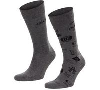HUGO 2P RS Icons CC Socks Grau/Dunkelgrau Gr 39/42 Herren