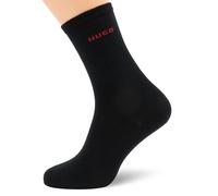 HUGO Zweierpack mittelhohe Socken aus Baumwoll-Mix mit Logos - Style 2P RS UNI LOGO CC W, 50566511 Schwarz 39-42