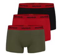 HUGO 3er Pack Herren Boxershorts Long Boxer Unterhosen Trunk Triplet EOSP, Farbe:Mehrfarbig, Größe:M, Artikel:-312 Green