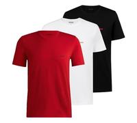 HUGO 3er Pack Herren T-Shirts Kurzarmshirts Cotton Crew-Neck, Farbe:Mehrfarbig, Größe:M, Artikel:-993 Patterned