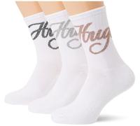 Socken HUGO UNDERWEAR, Damen, Gr. 36-42, weiß 100, Baumwollmischung, normal, Socken, mit schimmerden Logo (47237518-36) weiß 100