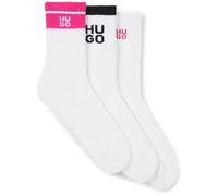 HUGO 3P QS LOGO RIB CC W 10270211 0 SOCKS 100White 39-42