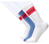 HUGO Socken mit Label-Stitching im 3er-Pack in Jeansblau, Größe 43-46