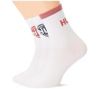 HUGO Dreier-Pack kurze Socken aus Baumwoll-Mix mit Logos - Style 3P QS VALENTINE CC W, 50530508 Weiß 39-42