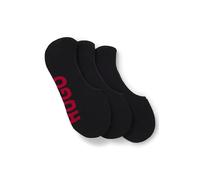 HUGO Füßlinge 3P SL LOGO CC – 3er-Pack mit Label-Print – Herren Größe 43-44 Schwarz