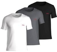 HUGO 3P Triplet T-Shirt Grau/Schwarz Baumwolle Large Herren