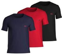 HUGO 3P Triplet T-Shirt Rot/Blau Baumwolle Large Herren