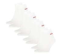 HUGO 4 Paar Herren Socken Casual Socken Quartersocken SH Logo CC, Farbe:Weiß, Größe:39-42, Artikel:-100 white
