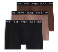 HUGO Dreierpack Boxershorts - Style BOXERBR TRIPLET PACK, 50532613 Braun / Schwarz L
