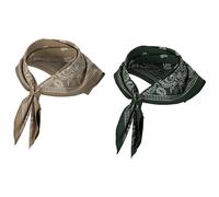 HUGO Bandana aus reiner Baumwolle im 2er-Pack Modell '2BANDANA' in Oliv, Größe 1