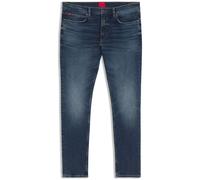 Slim-fit-Jeans HUGO "HUGO 734", Herren, Gr. 31, Länge 32, blau (medium blau420), Denim/Jeans, Obermaterial: 99% Baumwolle, 1% Elasthan, slim fit lang, Jeans Slim-fit-Jeans, aus Stretch-Denim, extra sc