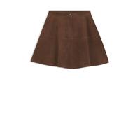 HUGO A-Linien-Rock aus Veloursleder - Style Laketta, 50563078 Braun XS