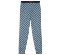 HUGO Pyjama-Hose aus Stretch-Baumwolle mit Stack-Logo-Print - Style AARON_PANTS, 50556738 Dunkelblau XXL
