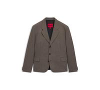 HUGO All-gender Modern-Fit Sakko aus Mouliné-Twill - Style Umar253X_ALL, 50551459 Braun 44