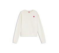 HUGO Damen Sweatshirt DEROXINA, weiss, Gr. L