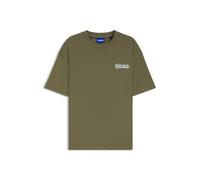 HUGO All-gender T-Shirt aus Baumwoll-Jersey mit Logo-Prints - Style Nyrotee, 50549769 Olive XXL