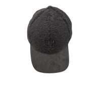 Hugo Ally Cap aus Teddy, Schwarz