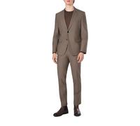 HUGO Anzug Herren Extra Slim Fit Woll-Stretch beige, 48
