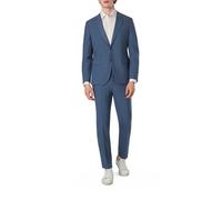 HUGO Anzug Herren Extra Slim Fit Woll-Stretch blau, 52