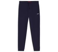 HUGO Pyjama-Hose aus Baumwoll-Mix mit Logo-Stickerei - Style Austin Pants, 50532012 Dunkelblau L