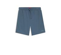 HUGO Pyjama-Shorts mit Waffelstruktur und Logo-Stickerei - Style Austin Shorts, 50532023 Blau XXL