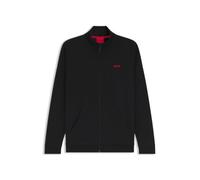 HUGO Regular Fit Sweatjacke aus Baumwoll-Mix Modell 'AUSTIN' in Black, Größe XXL