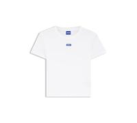 HUGO Damen T-Shirt BABY TEE_B Slim Fit, weiss, Gr. L