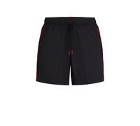 HUGO Badeshorts mit durchgehendem Innenfutter und Logo-Tape - Style FAB, 50500973 Schwarz XL