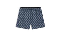 HUGO Badeshorts mit Schachbrett-Logos - Style AARON_SWIM, 50556792 Dunkelblau S