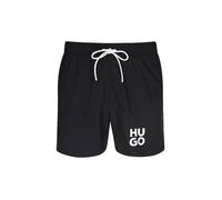 Badehose HUGO UNDERWEAR "Paolo", Herren, Gr. M (50), N-Gr, schwarz 001, Web, Obermaterial: 100% Polyacryl, Badehosen Badehose, mit Stack-Logo, Tunnelzug (23588112-M) schwarz 001