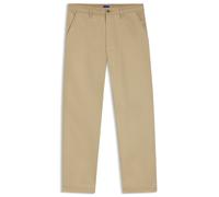 HUGO Baggy-Fit Hose aus Stretch-Baumwoll-Canvas - Style Dalton253, 50549708 Beige 32/34