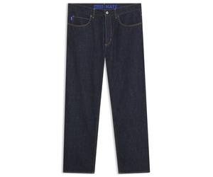 HUGO Baggy-Fit Jeans aus dunkelblauem Denim mit Rinse-Waschung - Style Nate, 50568006 Dunkelblau 33/34