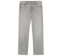 HUGO Baggy-Fit Jeans aus grauem Stone-washed-Denim - Style Nate, 50561716 Hellgrau 31/30