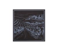 HUGO Bandana mit Landschafts-Print - Style Bandana cm 60x60, 50557582 Blau gemustert ONESI