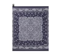 HUGO Bandana mit Paisley-Print aus Viskose-Mix mit Seide - Style Bandana cm 60x60, 50567416 Blau gemustert ONESI