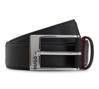 HUGO Gürtel aus Lackleder mit roter Innenseite - Style BARNEY, 50541174 Schwarz 105