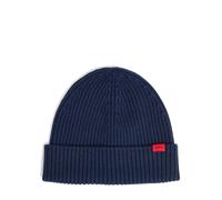 HUGO Beanie aus Schurwolle Herren marine, ONE SIZE