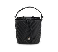 HUGO Beuteltasche aus gestepptem Kunstleder mit Stack-Logo - Style Chris 2.0 QU_Drawstr, 50557907 Schwarz ONESI